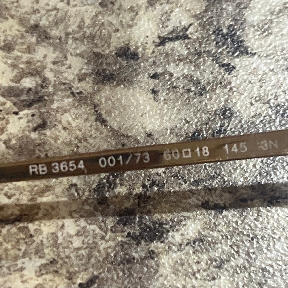 Ray Ban RB 3654 001/73  Gold Frame Sunglasses - Picture 5 of 9